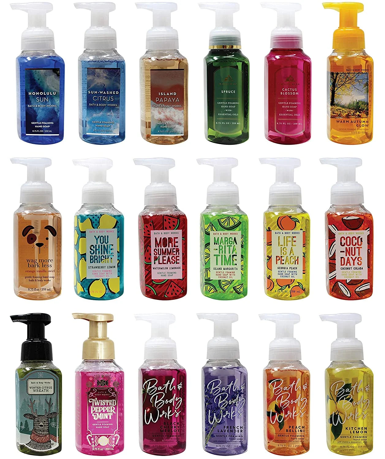 Bath and Body works hand soap assorted case pack (32 units)