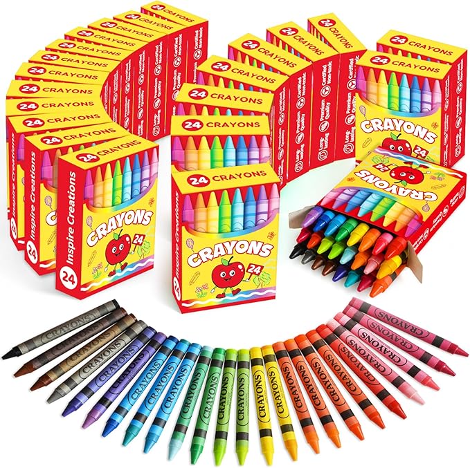 24 packs of 24 count crayons