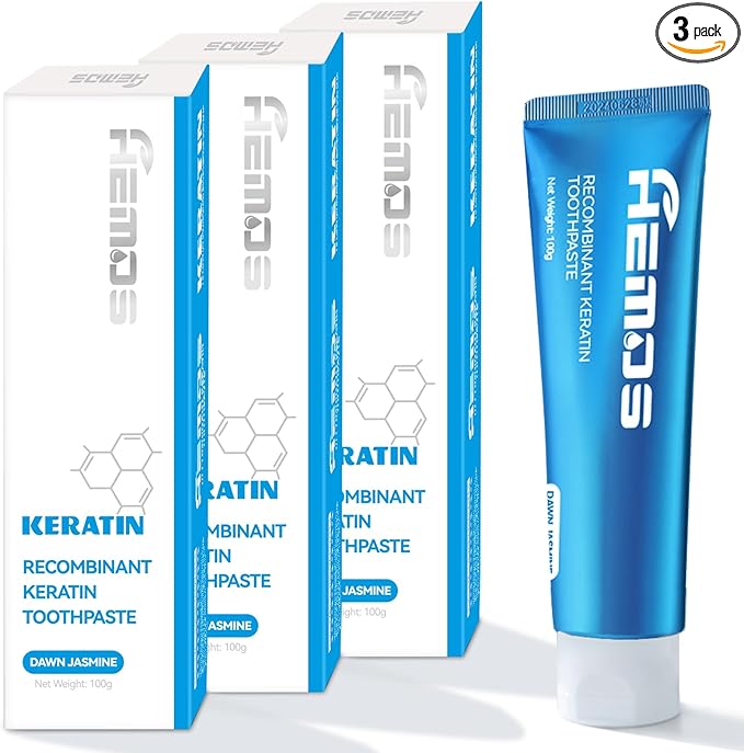 Hemos bio-keratin toothpaste 3.53oz tube 3 pack