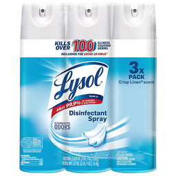 Lysol Disinfectant Spray, Crisp Linen 19 oz., 3 pk.
