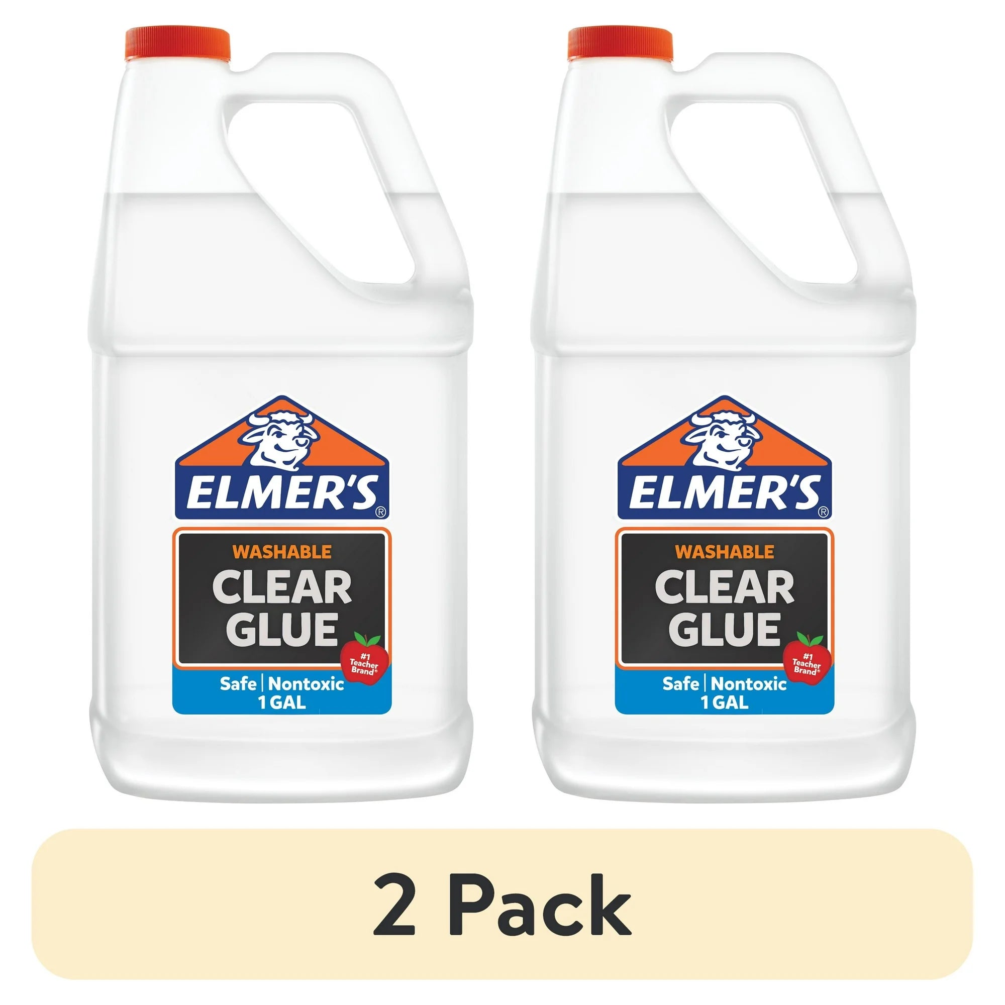 1 Gallon Liquid School Glue Washable, 2 Pack