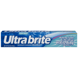 Ultra Brite Baking Soda and Peroxide Whitening Toothpaste, Clean Mint - 6 oz