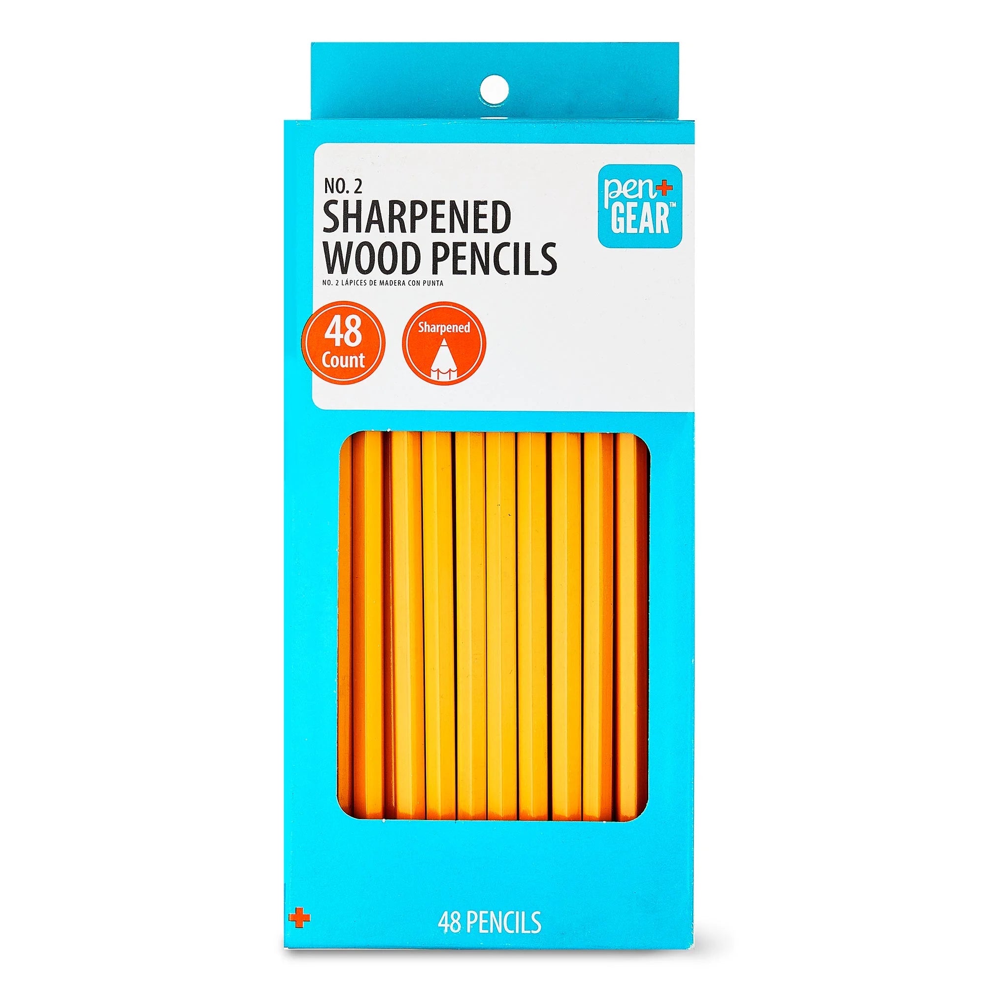 Wood Pencils, Yellow, 48 Count