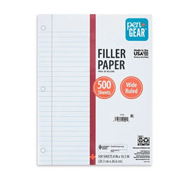 500 Sheet College Rule Filler Paper