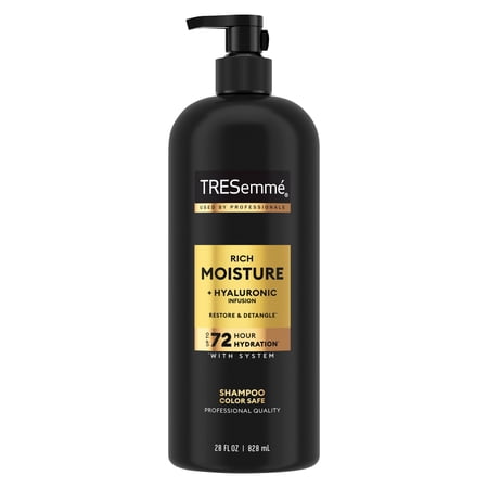 TRESemmé Shampoo With Up To 72H Hydration for Dry Hair, with Hyaluronic Infusion Hair Care To Restore & Replenish, 28 fl oz
