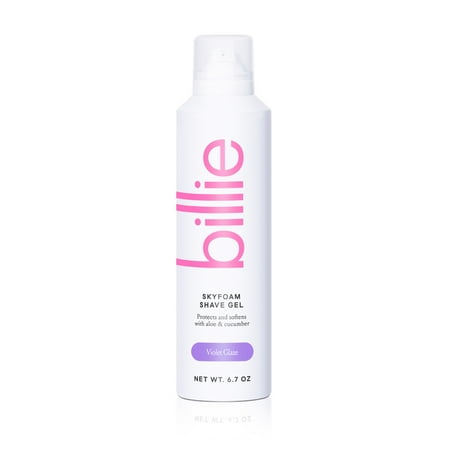 Billie SkyFoam Womens Shave Gel, Violet Glaze Scent, 6.7 fl oz