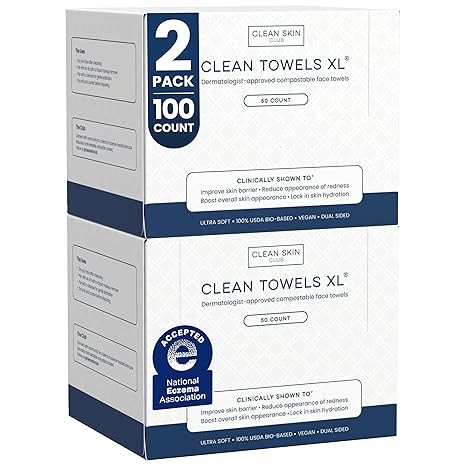 Clean Skin Club Clean Towels, Ultra Soft 4 Pack
