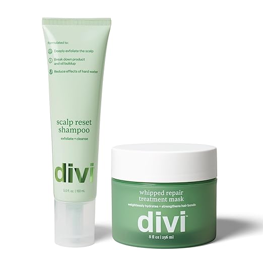 Divi Clarifying Scalp Reset Shampoo and Whipped Repair Treatment Mask Set