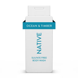 Native Body Wash for Men & Women - Ocean & Timber - Sulfate Free - 18 fl oz