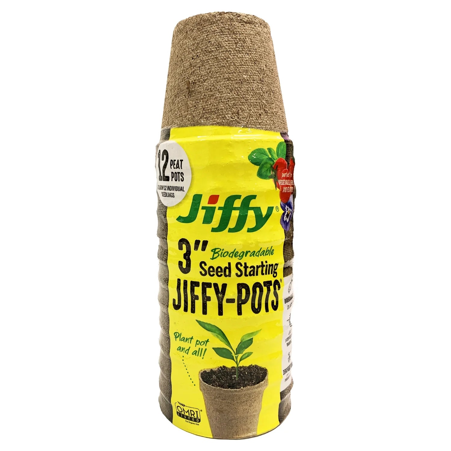 12 Count 3" Seed Pots 10 Pack
