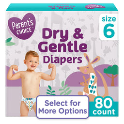 Diapers, Box, 80 Count, Size 6