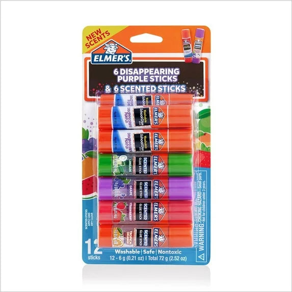 12 Count Glitter Glue Stick