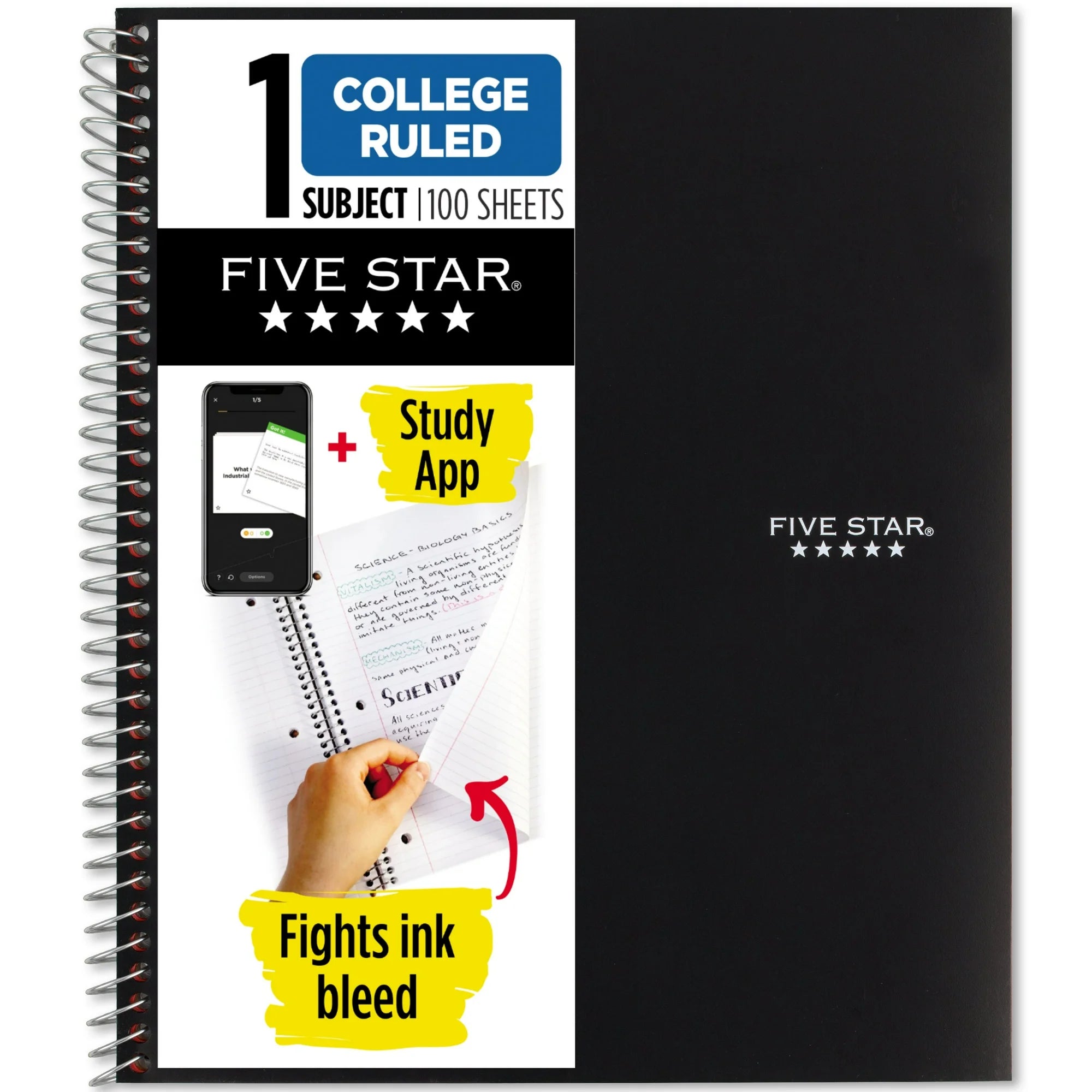 1 Subject College Ruled Notebook Paper