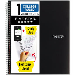 1 Subject College Ruled Notebook Paper