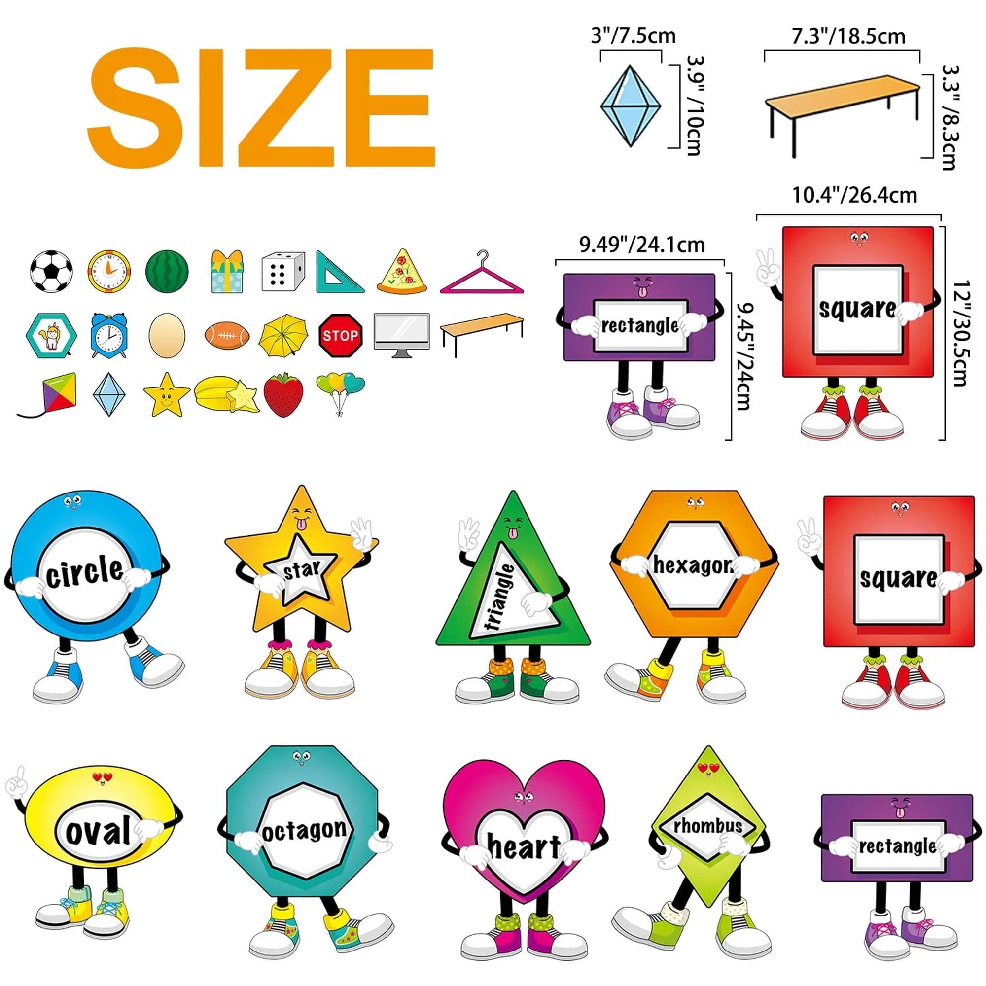 Bulletin Board Shapes 2 Pack