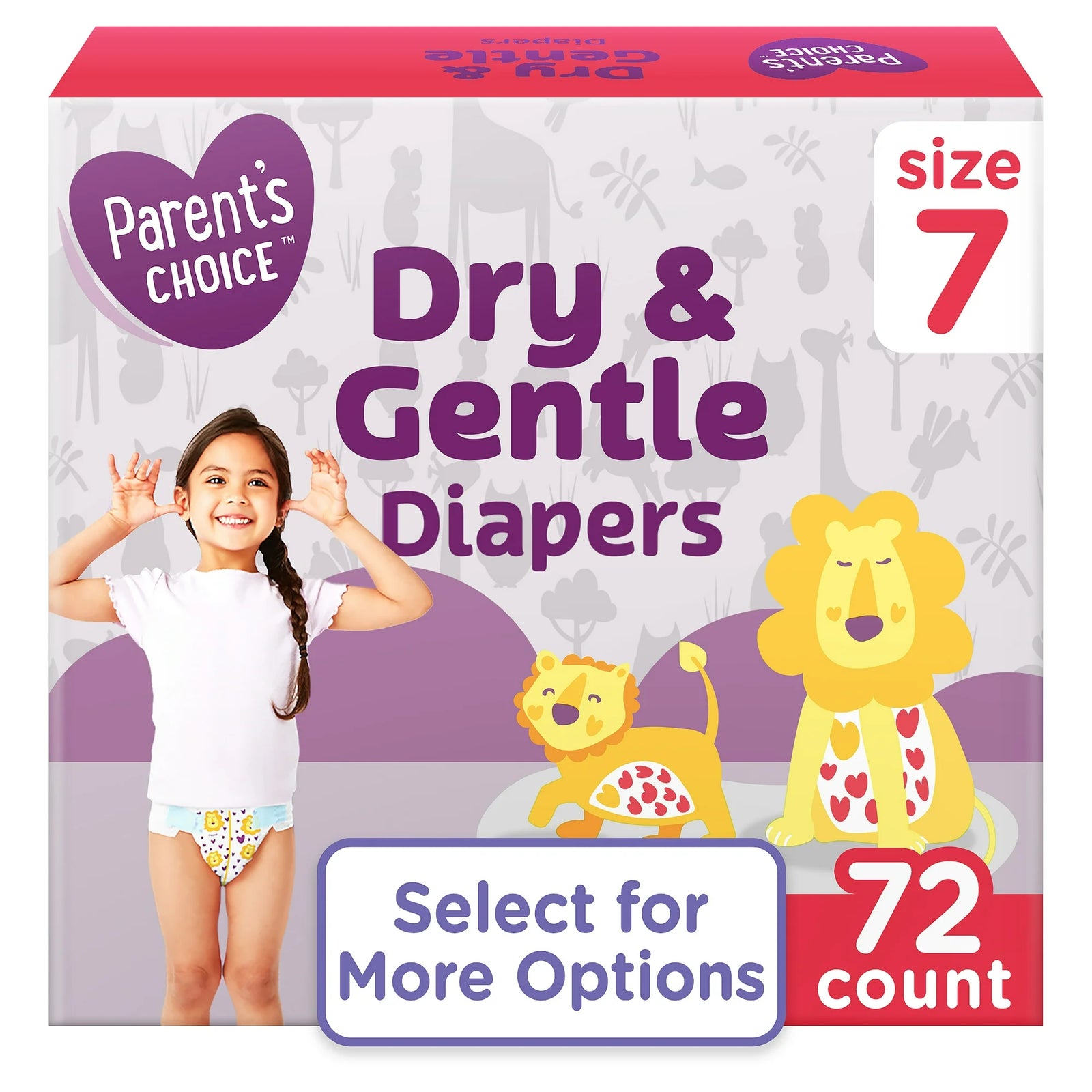 Diapers, Box, 72 Count, Size 7