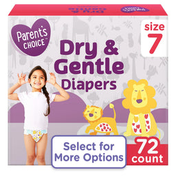 Diapers, Box, 72 Count, Size 7