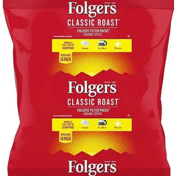 Folgers All-In-One Filter Pack Coffee Classic Roast resealable 10 count