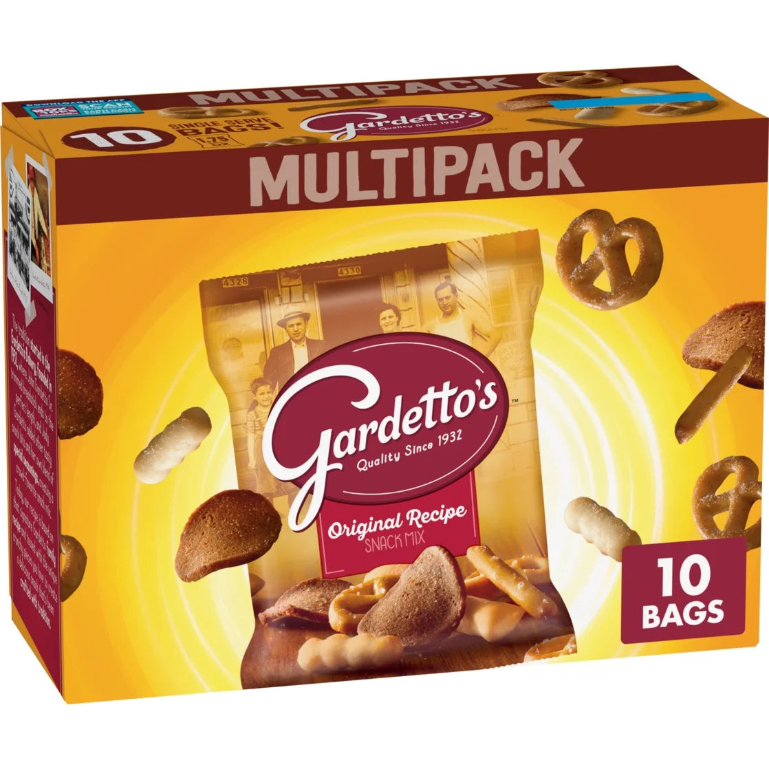 Gardetto's Original Recipe Snack Mix, Single Serve Bags Multipack, 10 Ct