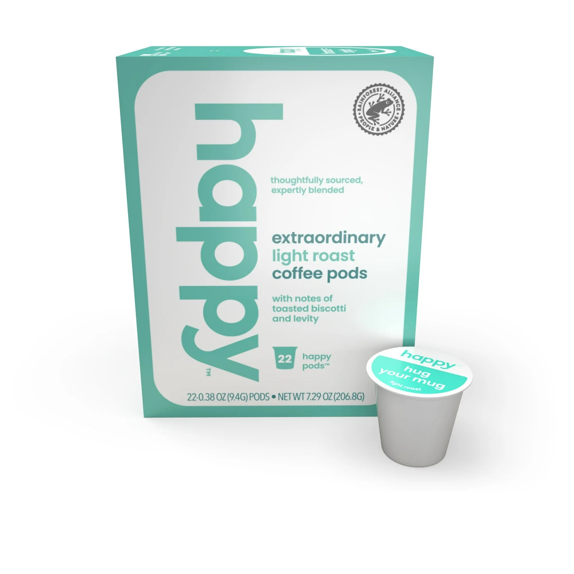 Happy Coffee Light Coffee Pods 22 Count