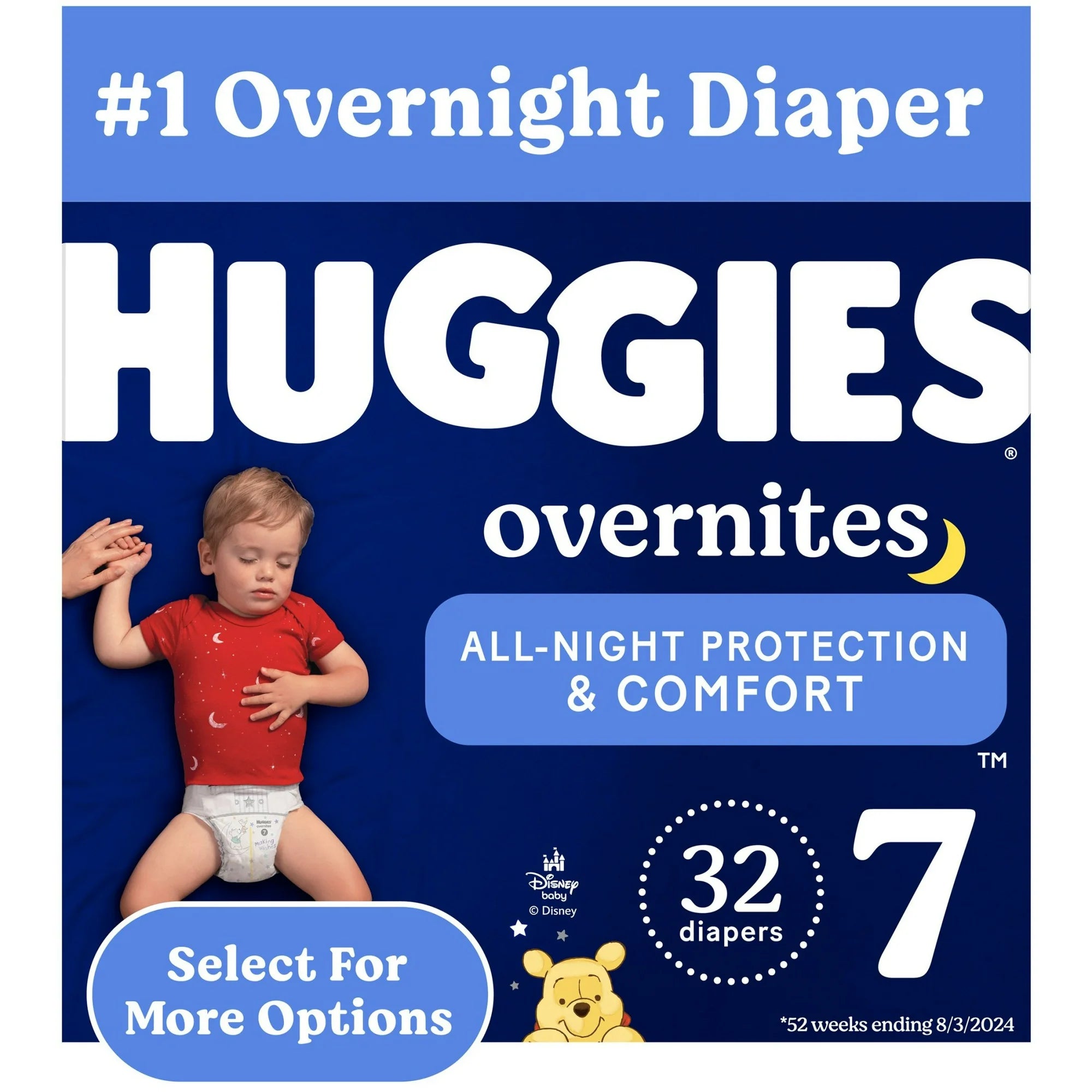Diapers, Box, 32 Count, Size 7