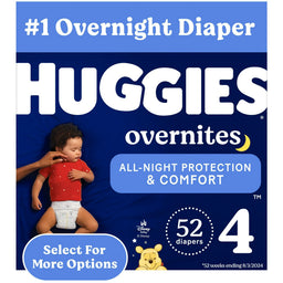 Diapers, Box, 52 Count, Size 4