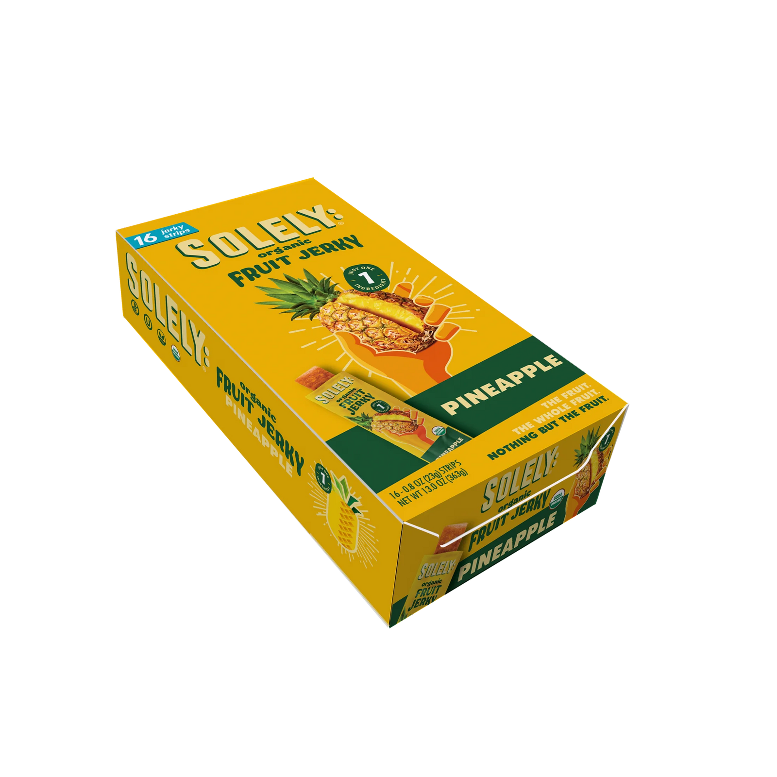 Solely Organic  Fruit Snack Jerky, Made with Real Fruit 12 count