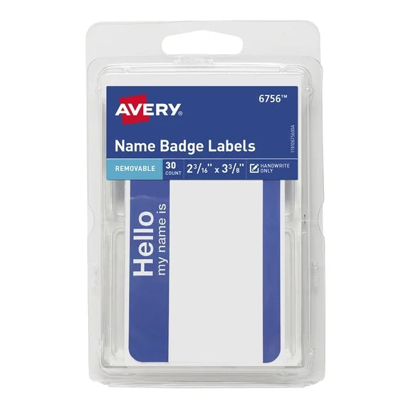 Removable Name Badge
