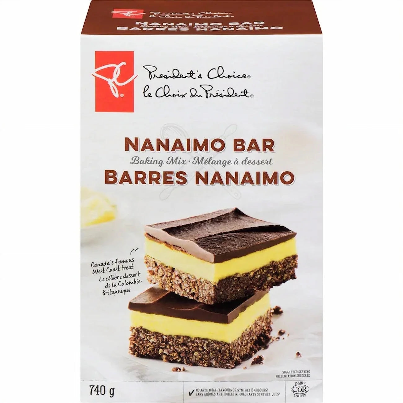 President's Choice Nanaimo Bar Baking Mix - 740g/26.1 oz