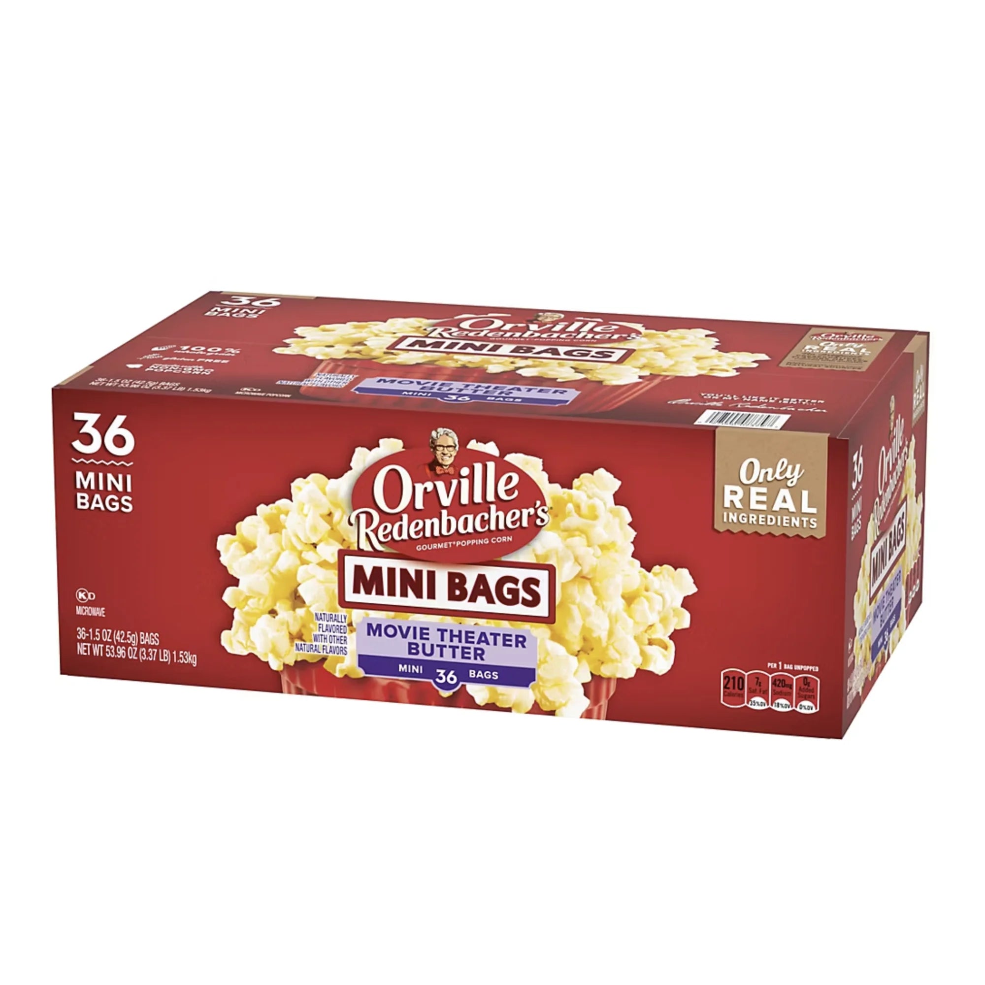 Orville Redenbacher's Popcorn Mini Bags Movie Butter 36 Count 1.5 oz