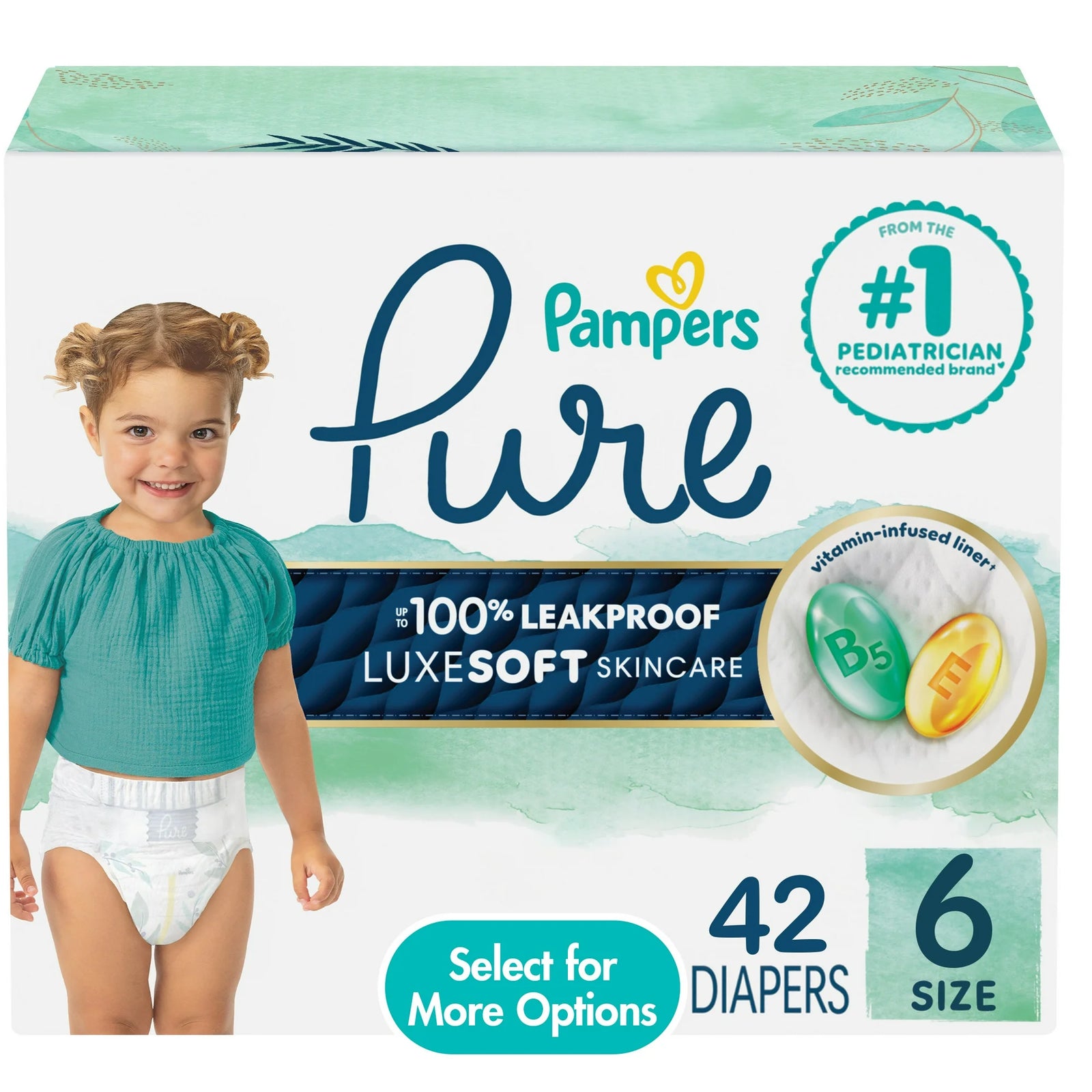 Diapers, Box, 42 Count, Size 6