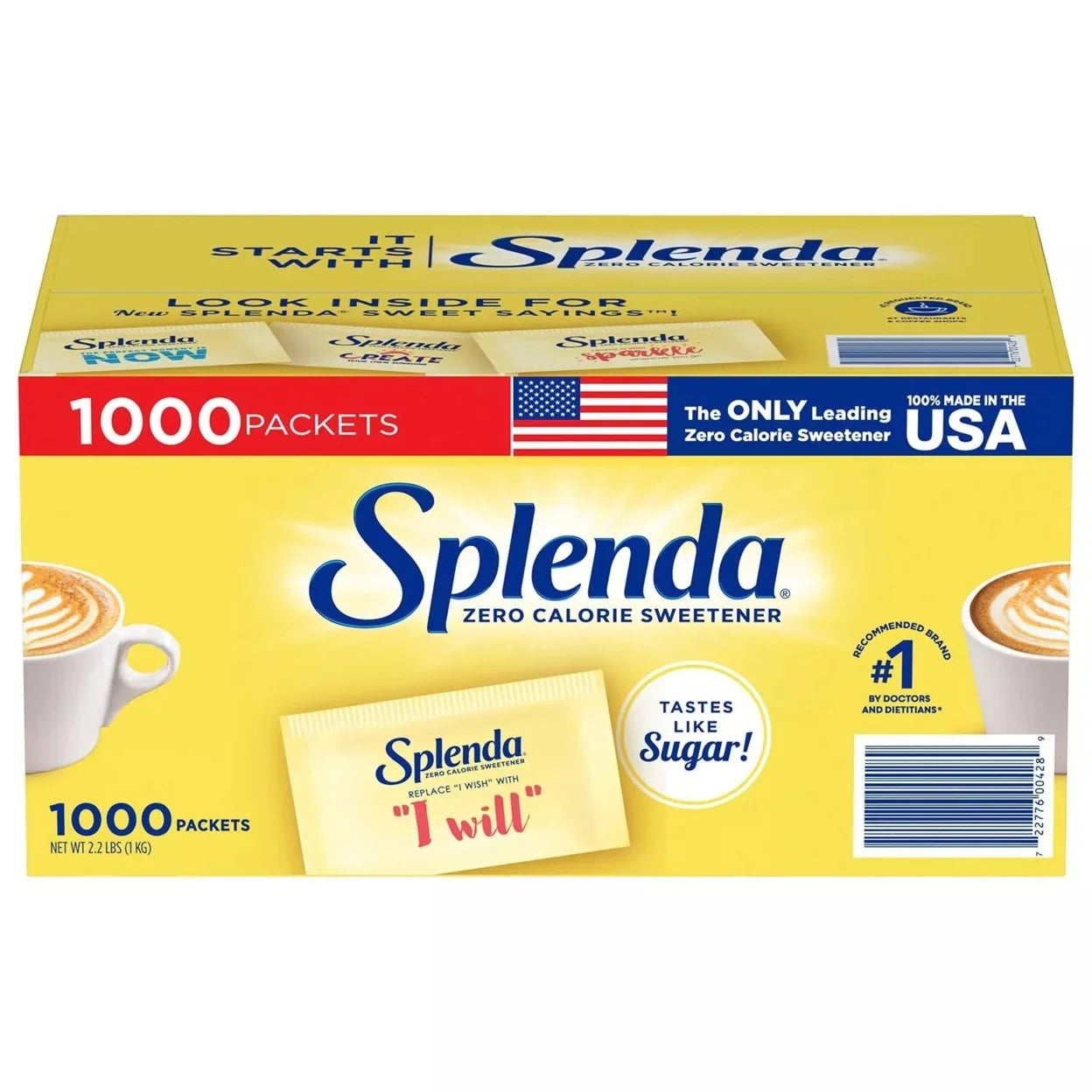 Splenda Zero Calorie Sweetener Packets (1,000 Count)