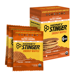 Honey Stinger Organic Gluten-Free Energy Waffle Snack, Salted Caramel, 1.06 oz, 6 Count