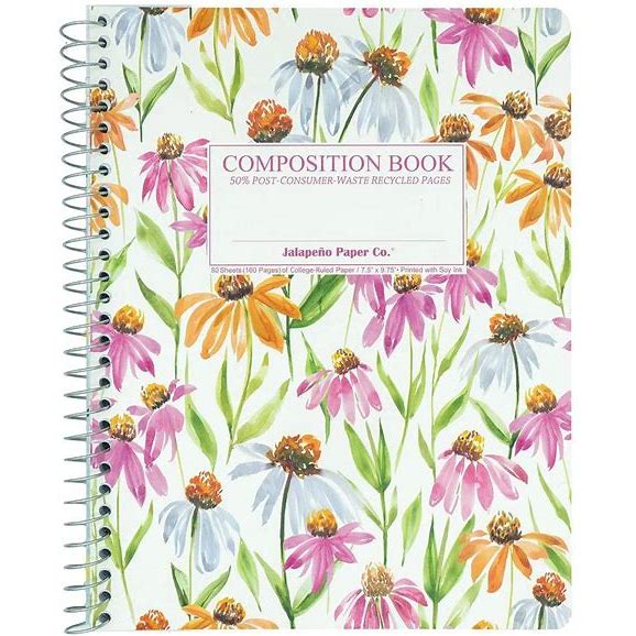 jalapeno paper co ring binder notebook