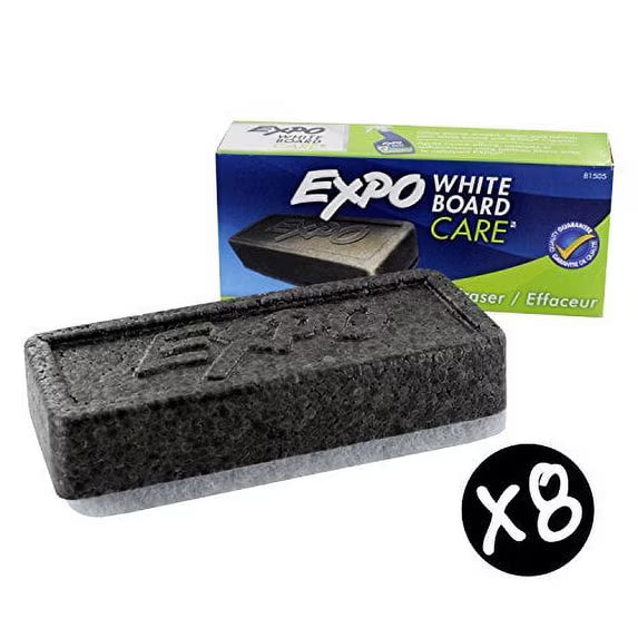8 ct expo block eraser dry erase whiteboard eraser