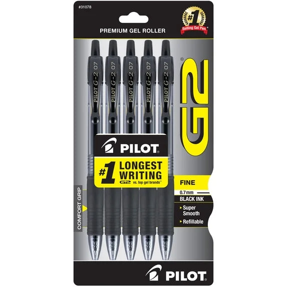 G2 pilot gel pens 1.00 mm