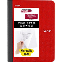 mead five star composition notebook 100 pages