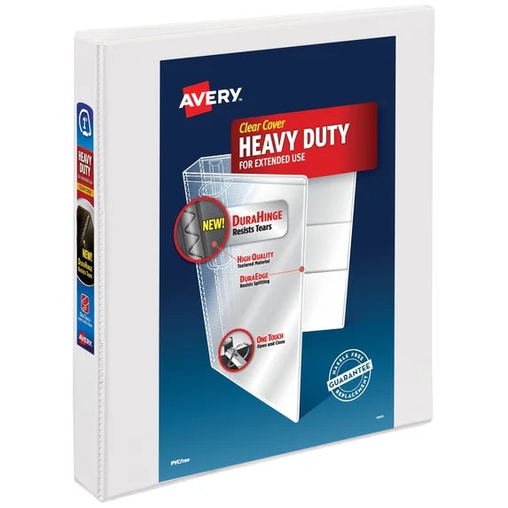 avery 1' heavy duty one touch binder