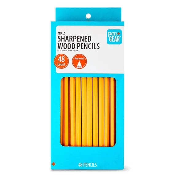 pen&gear 48 ct.no.2 sharpened pencils