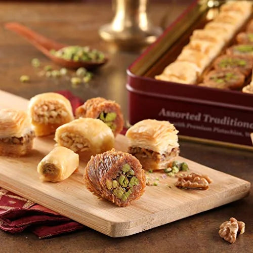 Ziyad Zalatimo Assorted Baklava Sweets 820g Square Tin